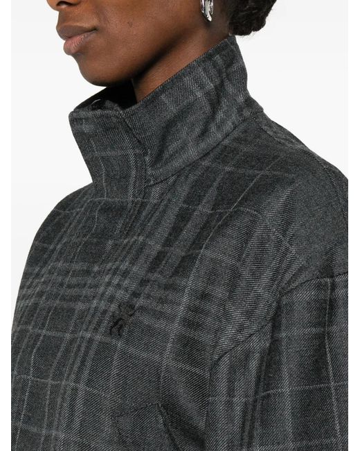 Balenciaga Black Check Bomber Jacket