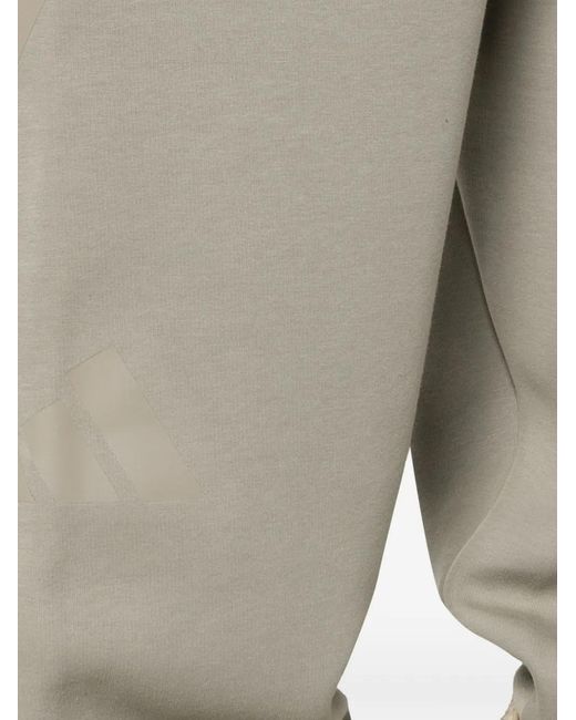 Adidas White Logo-Print Track Pants for men
