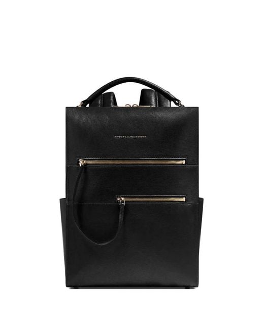 Piquadro Black Laptop Backpack