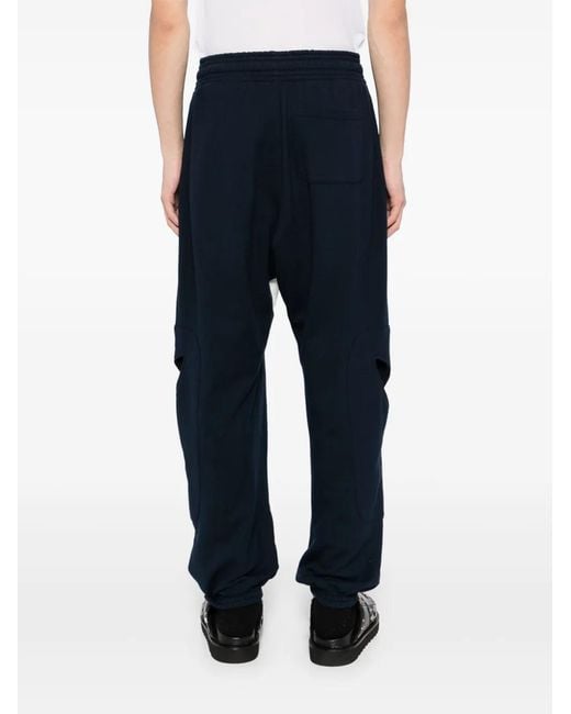 STEFAN COOKE Blue Cut-Out Track Pants for men