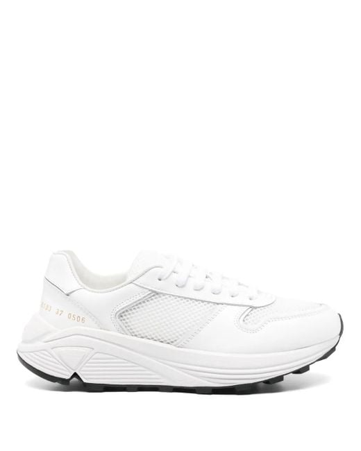 Common Projects Sneakers Met Vlakken in het White