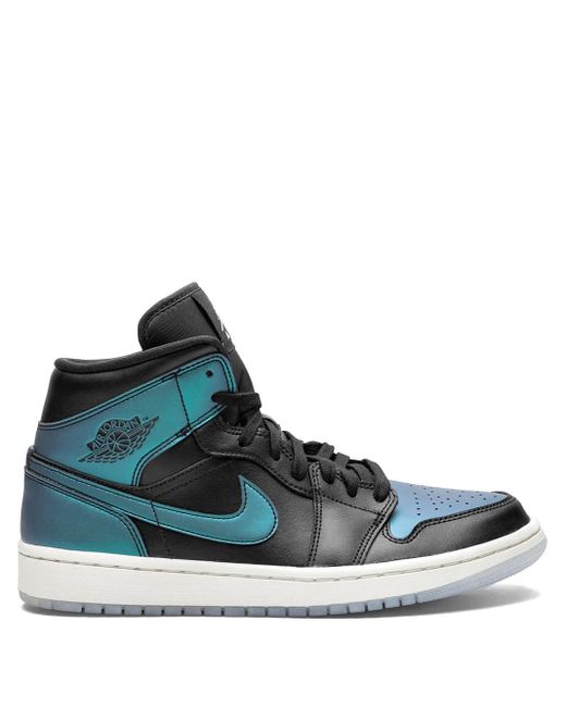Nike Black Wmns Air 1 Mid "iridescent"