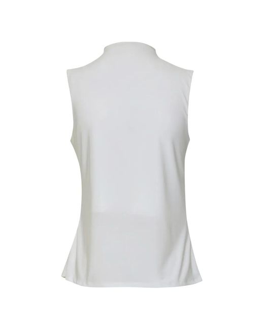 Baobab White Uli Ruched Stone-Embellished Top