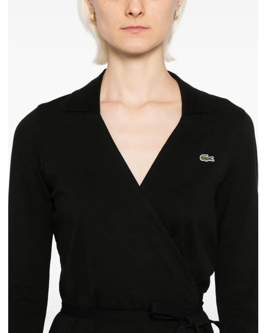 Lacoste Black Logo-Patch Dress