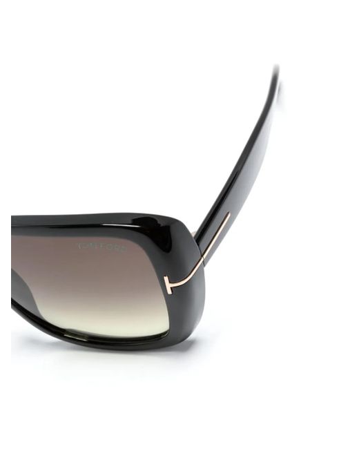Tom Ford Black Square-Frame Gradient Sunglasses