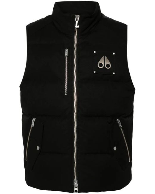 Moose Knuckles Black Outwear Waistcoat for men