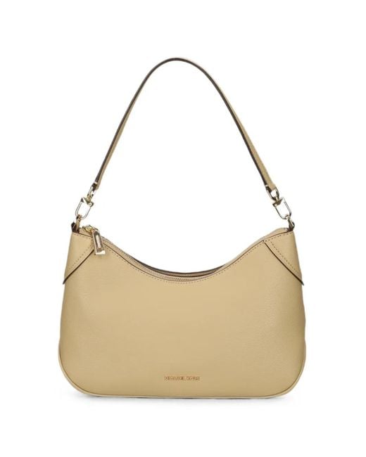 MICHAEL Michael Kors Natural Logo-Plaque Shoulder Bag