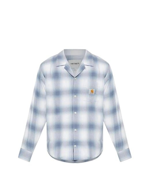 Carhartt Blue Tyers Check-Print Shirt for men