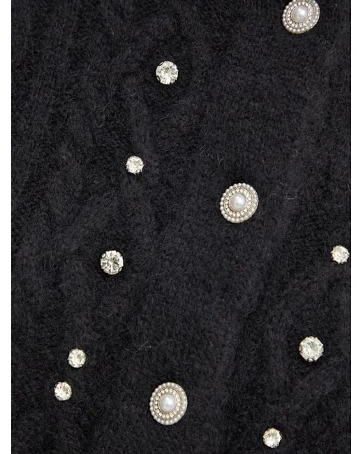 Silvian Heach Black Cable-Knit Cardigan