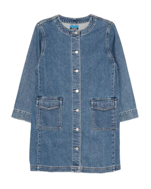 SPORT b. by agnès b. Blue Jeanskleid mit Logo-Patch