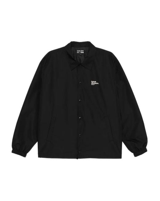 Izzue Black Logo-Printed Jacket for men