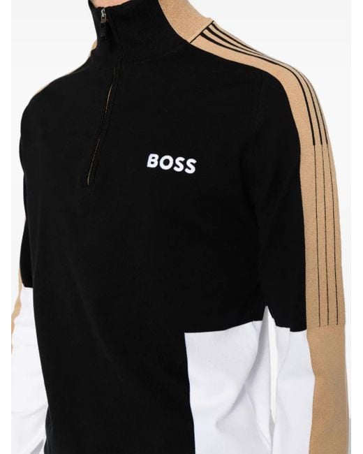 Boss Black Zolkar Colour-Block Sweatshirt for men