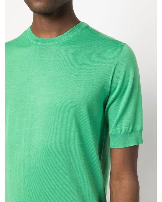 メンズ GOES BOTANICAL メリノウール Tシャツ Green