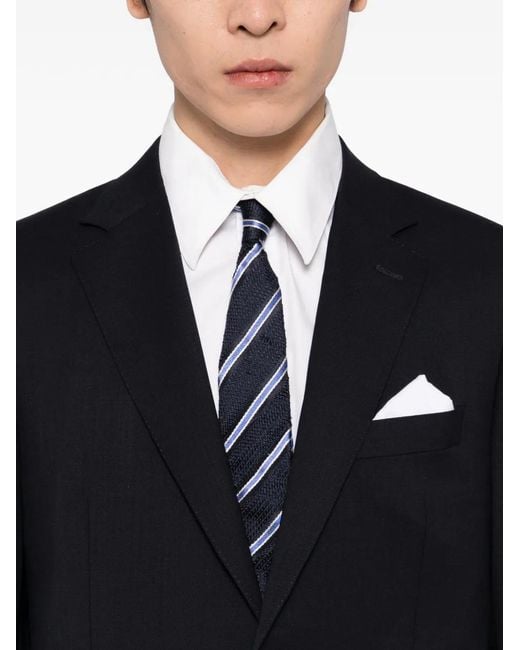Canali Black Single-Breasted Suit for men