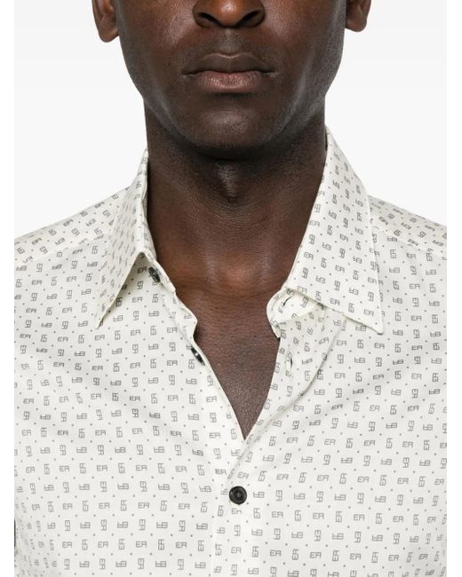 Emporio Armani メンズ ホワイト ロングスリーブ シャツ 【公式通販】