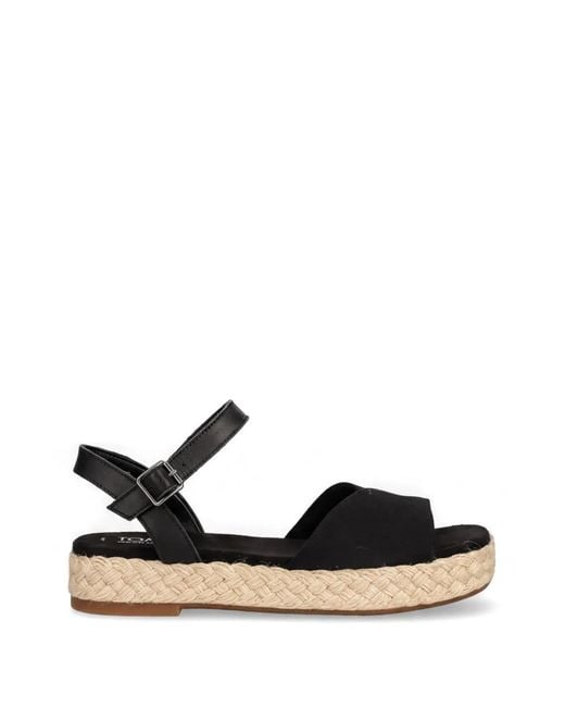 TOMS Black Abby Buckle-Fastening Sandals
