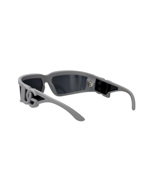 Dolce & Gabbana Gray Sonnenbrille Mit Dg-Prägung
