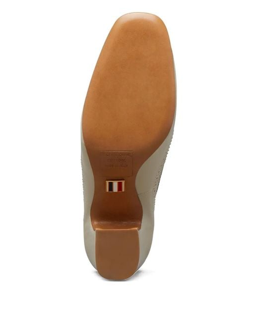 Thom Browne White 75Mm Criss-Cross Pumps
