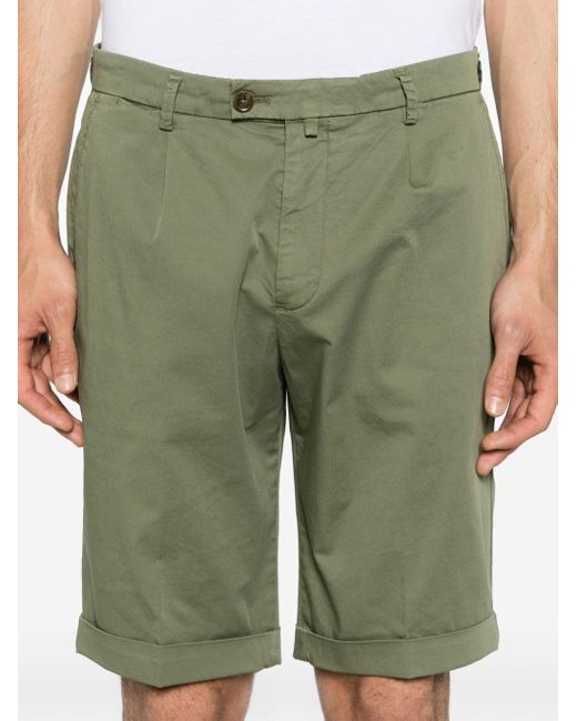 Briglia 1949 Green Tasca America Cotton Chino Shorts for men