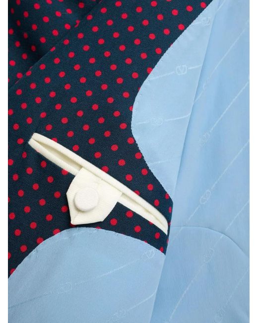 Valentino Garavani Plusdepois-Print Blazer in Blue | Lyst