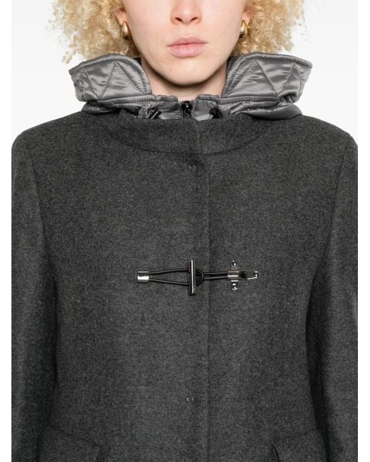 Fay フーデッドコート Gray