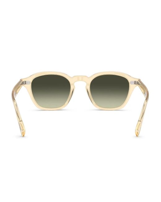 Oliver Peoples Brown Eyles Round-Frame Sunglasses