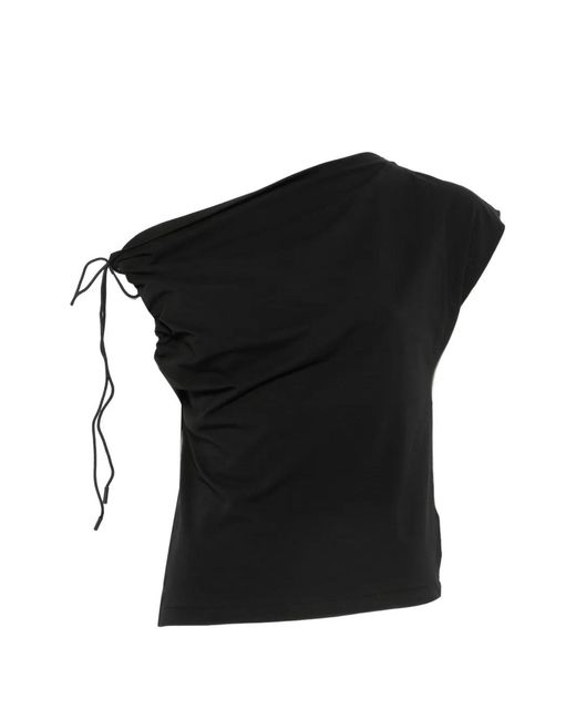 Alpha Studio Black Asymmetric Top