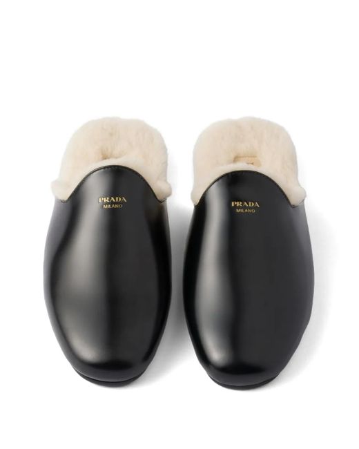 Mules di Prada in Black