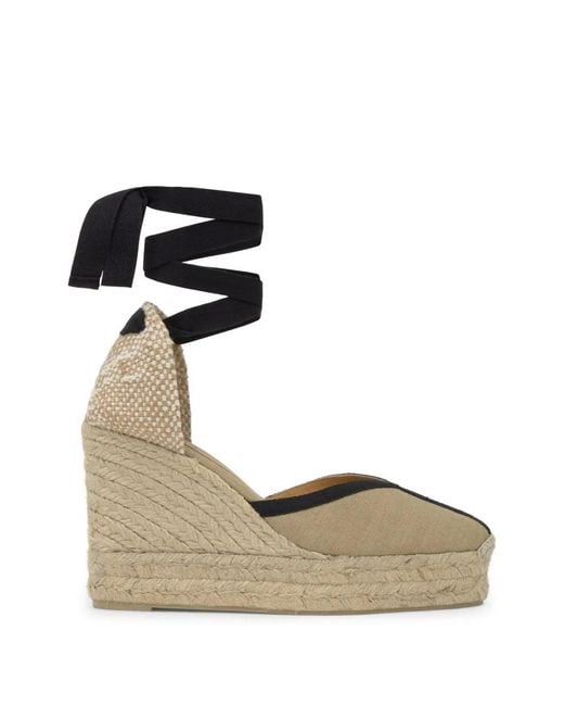 Castaner Black Carmen Platform Espadrilles