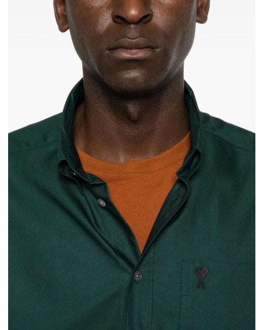 AMI Boxy Button-Down Overhemd in het Green voor heren