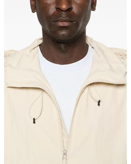 Etudes Studio Natural Zip-Up Hooded Windbreaker