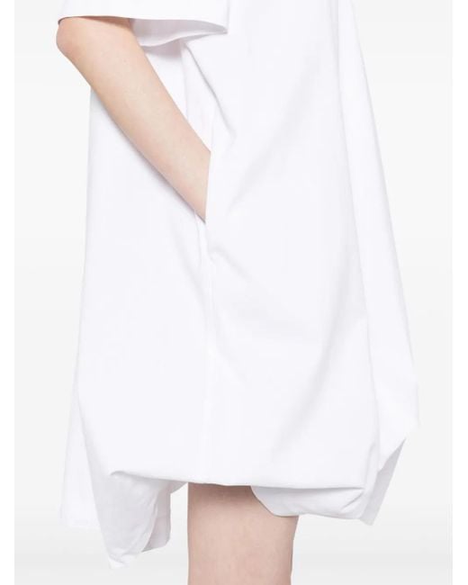 JNBY White Drawstring-Hem Dress