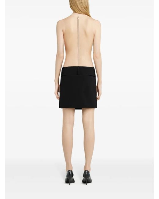 Courreges Black Illusion Mini Dress