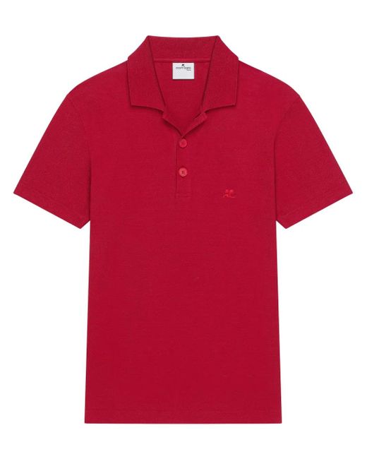 Courreges Red Ac Polo Shirt for men