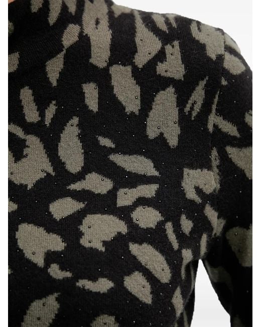 Joseph Ribkoff Black Patterned Sweater