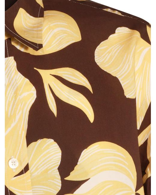 Altea Metallic Floral-Print Shirt for men