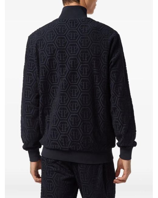 Giacca 'Monogram' di Philipp Plein in Blue da Uomo