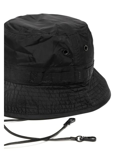 Juun.J Black Tie-Fastening Bucket Hat for men