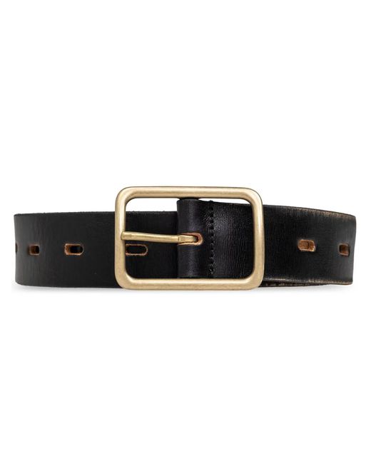 DSquared² Black Buckled Leather Belt for men
