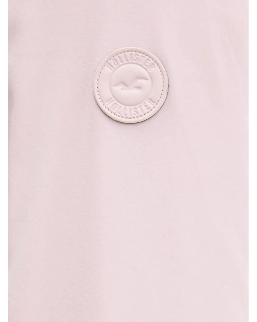 Hollister Pink Faux-Fur Hooded Coat