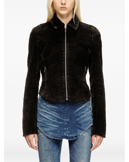 DIESEL Black G-Enea Zip-Front Jacket