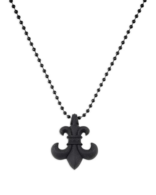 Chrome Hearts Metallic Bs Fleur-Pendant Necklace for men