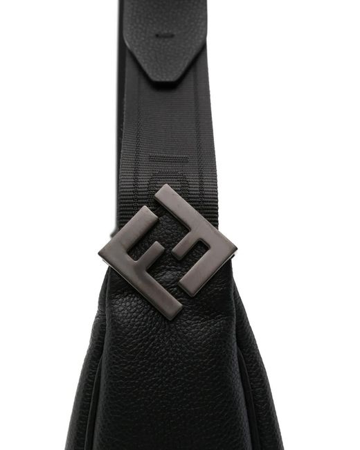 Fendi Black Sac Porté Épaule À Design Demi-Lune for men