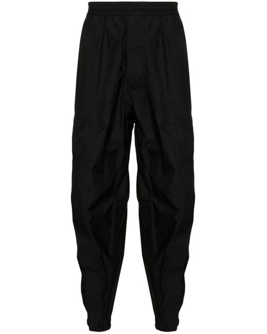 Mordecai Black Stripe-detail Ripstop Track Pants for men