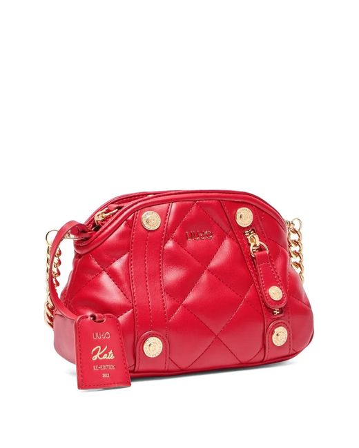 Liu Jo Red Quilted Cross Body Bag
