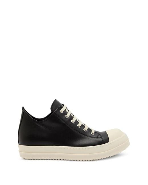 Rick Owens Black Low Sneaks Sneakers