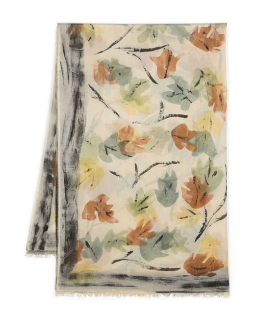 Vanessa floral-print scarf Faliero Sarti de color Metallic