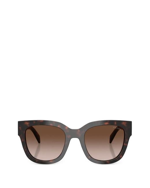 Prada Brown Eckige Sonnenbrille