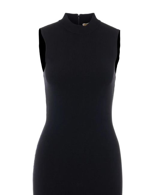 MICHAEL Michael Kors Black Halter-Neck Maxi Dress