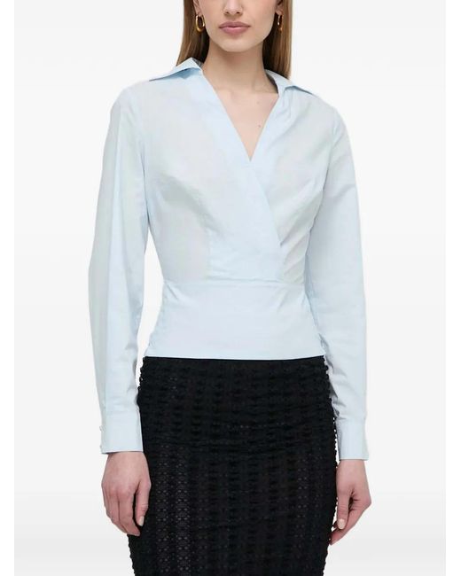 MARCIANO BY GUESS White Wrap-Bow Top